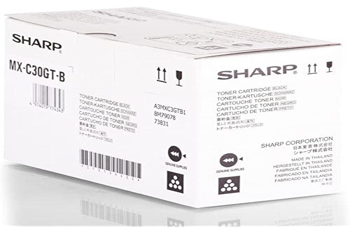 Sharp MXC30GTB Toner 6000pages Black Laser Toner & Cartridge - Laser Toner & cartridges (Toner, Black, Sharp, MX-C250F, MX-C300W)