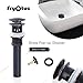 Fryotuc Oil Rubbed Bronze Drain Bathroom Vessel Sink Pop Up Drain with Overflow
