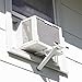 AnyMount KT-04L Air Conditioner Outdoor Window 12,000 BTU & 165 Lbs, Heavy Duty Unit Mounting AC Support Bracket, Large, White