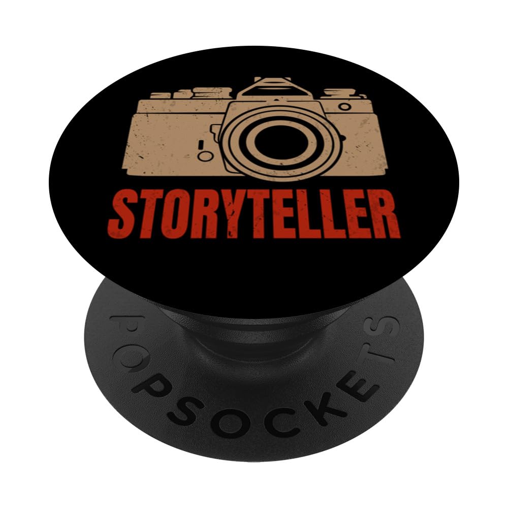 Vintage Photography Photographer Camera Aperture Storyteller PopSockets Swappable PopGrip