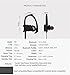 Bluetooth Headphones,Wireless Earbuds FEECHAGIER UQ9 V4.1 Lightweight Heavy Bass Noise Canceling/Isolation with Microphones Flat Cord Stereo Headset Earphones For Running & Gym Black Dark