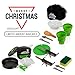 EcoCamp OUTDOOR GEAR Mess Kit (14 Pcs) for Camping w/Cookware Set Plus 2 Utensil Sets, 2 Silicone Cups, Cutting Mat & Dunk Bag Compact, Light & Durable for Military, Backpacking, Hiking|Green
