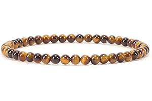 Cherry Tree Collection - Small, Medium, Large Sizes - Gemstone Beaded Bracelets For Women and Men - 4mm Round Beads