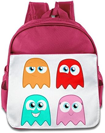 JccjCcjj Pacman Logo Funny Backpack Pink