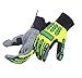 Heavy Duty Work Gloves with Knuckles pads, Anti Vibrant Safety Gloves with Grip, Industrial Impact Working Gear, Durable Protective work wear for Mechanic, Automotive Repair, Construction, Oil & Gas