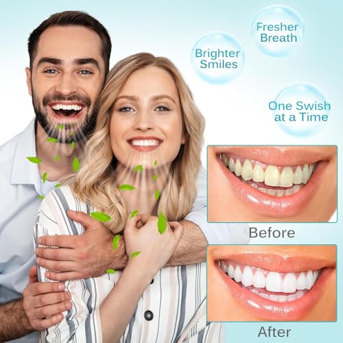 Coconut Pulling Oil for Teeth 30pcs, Oil Pulling, Natural Oral Care, Fights Bad Breath, Alcohol-Free, Tooth Whitening, Gum Health, Dye Free, Antigingivitis Oral Rinse