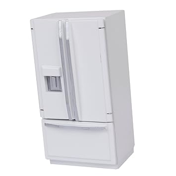 Amazon.es: D DOLITY Escala 1/12 Refrigerador de Madera Miniatura ...