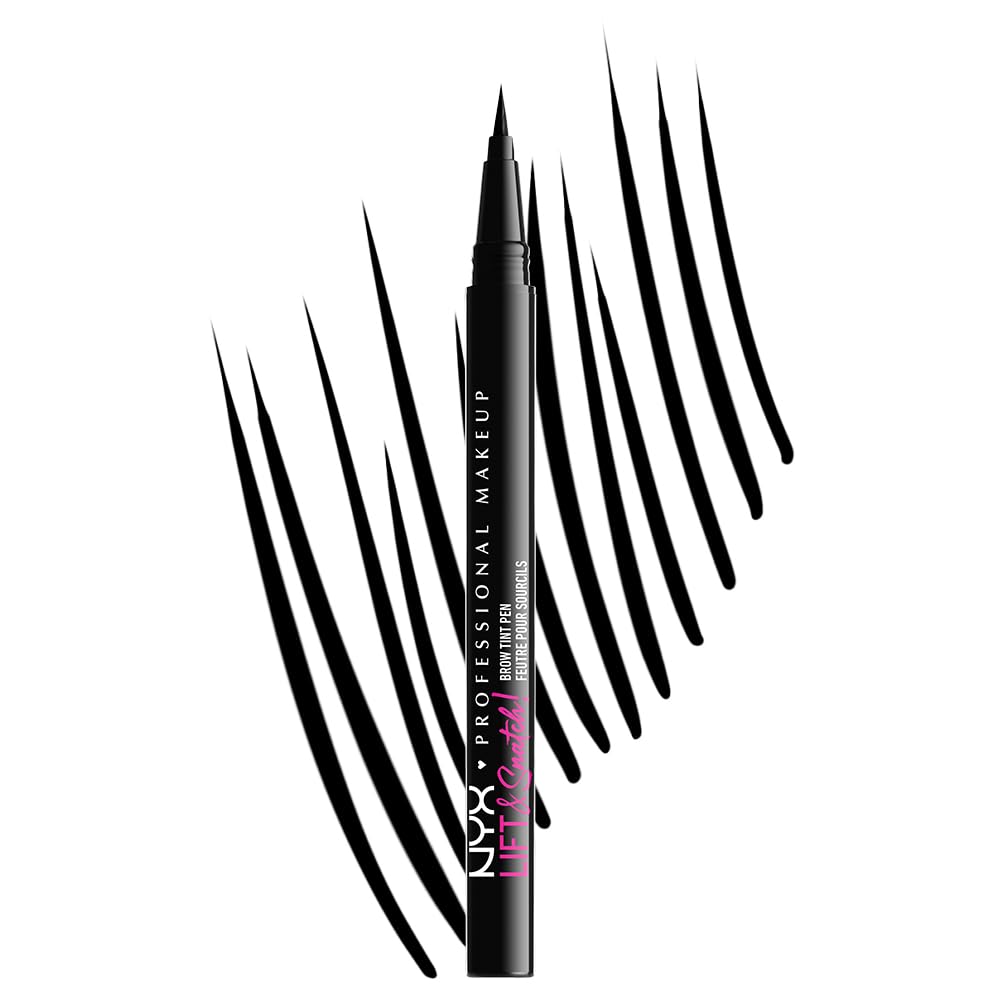 Photo 1 of NYX PROFESSIONAL MAKEUP Lift & Snatch Eyebrow Tint Pen, Black (Packaging May Vary)