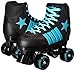 New! 2016 Epic Star Hydra Indoor Outdoor Classic High-Top Quad Roller Skates w/ 2 Pair of Laces (Blue & Black)