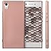 kwmobile TPU Silicone Case Compatible with Sony Xperia XA1 - Soft Flexible Protective Phone Cover - Metallic Rose Gold