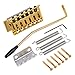 Kmise Electric Guitar Tremolo Bridge Single Locking System For Fender Strat Guitar Parts Replacement (Gold)