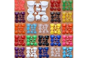 SUN DREAM Full Sets A B X Y Z Buttons Direction Key D-pad Mod Button for Gamecube NGC Controller (Clear Purple)