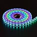 BTF-LIGHTING WS2811 IC=RGB+IC Addressable Dream Color LED Strip 16.4FT 60LEDs/m 20Pixels/m IP67 Waterproof Black PCB Flexible DC12V Chasing Effect for Home Indoor Decor(No Adapter or Controller)