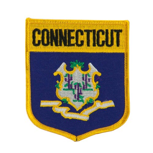 Eastern State Flag Embroidered Patch Shield - Connecticut OSFM
