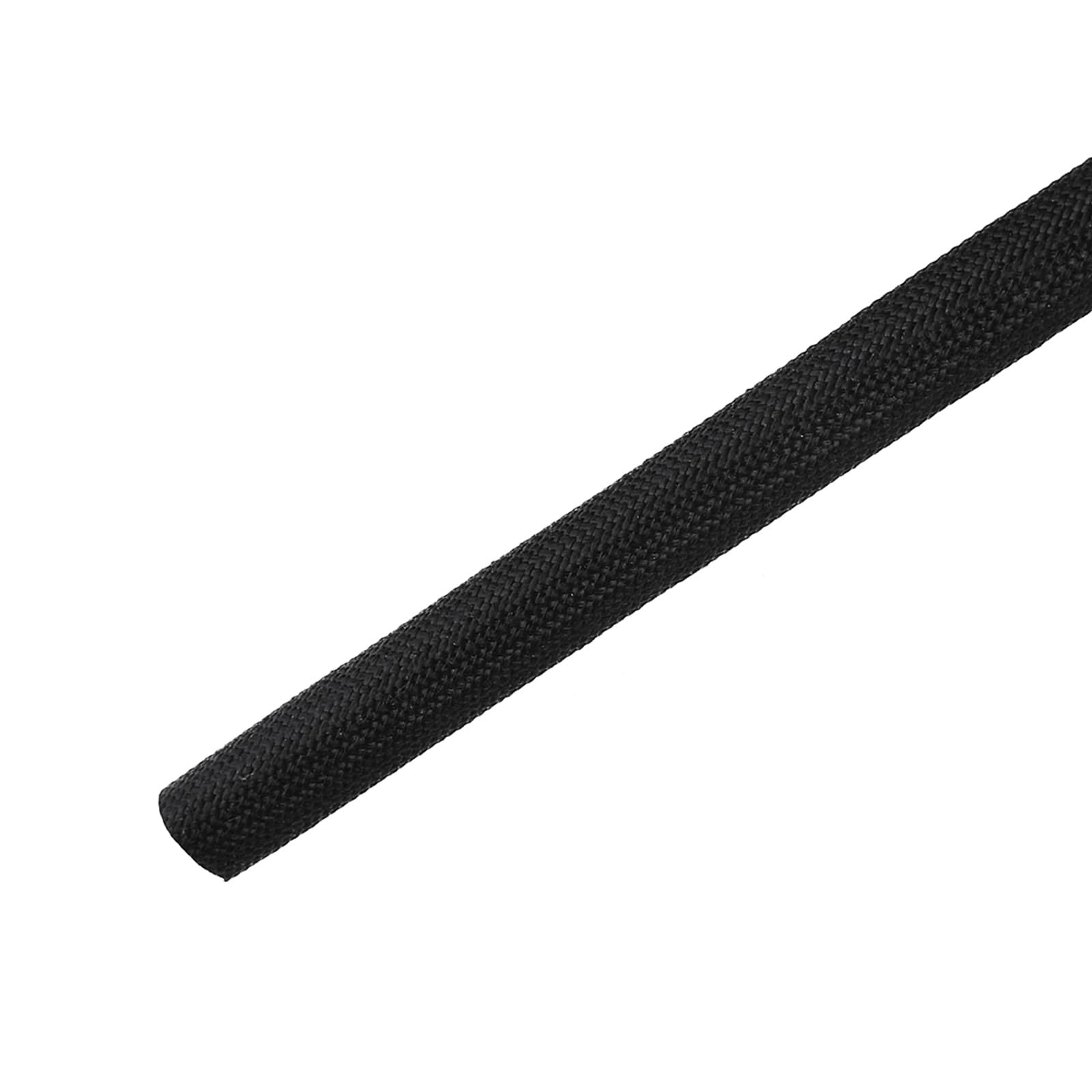 DMiotech 9mmx10m Fiberglass Sleeve Insulating Small Lines Fabric Tubing for Wire Protecting with Resin Black