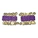 BellyLady Belly Dance Wrist Ankle Cuffs Bracelets, Halloween Costume Accessory-Red