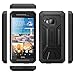 HTC One M9 Case - Poetic [Revolution Series] - [Heavy Duty] [Dual Layer] Complete Protection Case with Built-In Screen Protector for HTC One M9 (2015) Black (3-Year Manufacturer Warranty From Poetic)