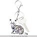 Marte&Joven Valentine's Day Gifts Cute Cat Necklace Enamel Cartoon Cats Pendant Jewelry for Women Friends