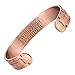 Willis Judd Men's Pure Copper Magnetic Therapy Ajustable Bracelet Bangle (Style 1)