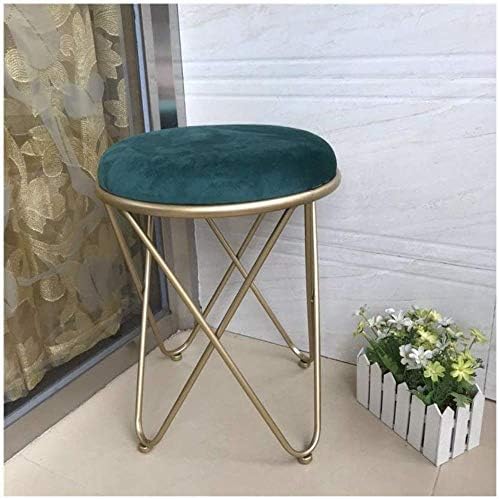 最新人気短納期 玄関ベンチ ベッドルームドレッシングテーブルスツール靴ベンチレストベンチsoafaスツールアイアンアートラウンドオスマン布張りの座席フットスツール現代のメイクアップチェア 37 腕時計 ペット用品 Light B0j3vk8g B0j3vk8g 46センチ