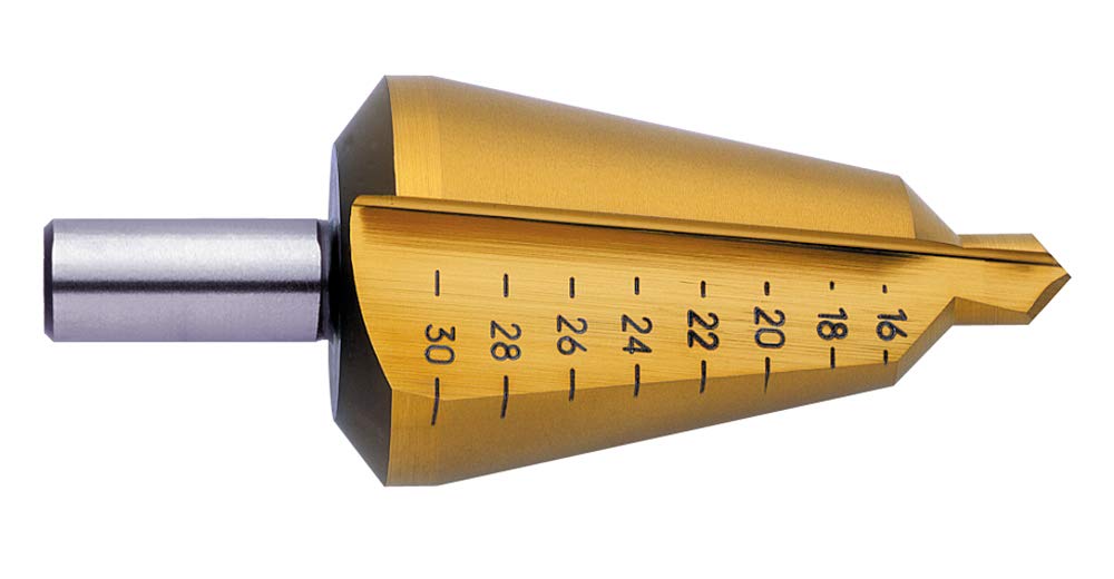 Exact Sheet Metal Peeling Drill Bit Size 1 HSS TiN Coating