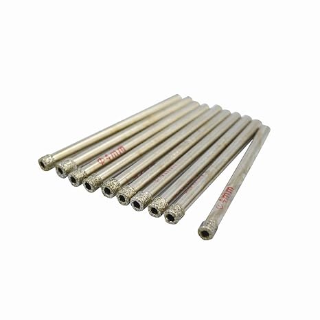 Generic 10mm : Hot 4-53MM Diameter Diamond Coated Cutter Glass Marble Ceramic Tile Hole Saw Drill Bit Drill Bit Cutting Tool for glass