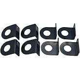 BBMTA 3/4" Marker Light L Mounting Bracket Powder Coated (8pack | Round marker light bracket For Trailer RV