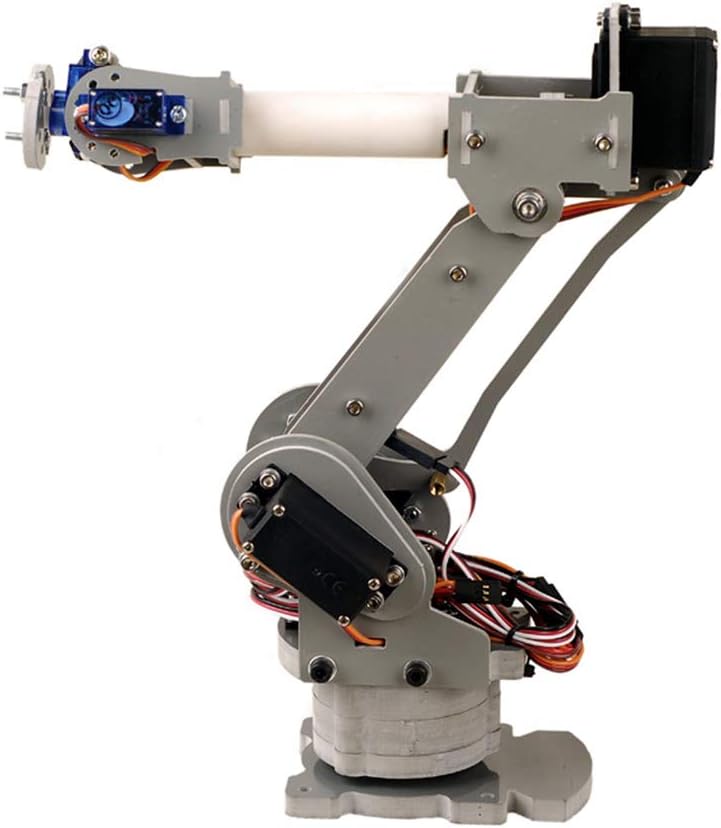 Huilier Fully Assembled DIY 6-Axis Robot Arm Servo Control Palletizing Robot Arm Model for Arduino