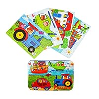 Vileafy Jigsaw Puzzles for Kids Wooden Puzzles (Drivers)