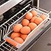HapiLeap Egg Holder for Fridge, Stackable Egg Storage Container for Refrigerator Door, Stores 30 Eggs Space Saver (Fridge Organizers (4 Pcs))