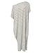 ZANZEA Womens Round Neck Striped Irregular Long Maxi Dress Kaftan Dress Cover Up Stripe X-Large