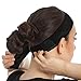 Premium Wig Grip Headband, Bundle with Free Comb - Adjustable Comfort Head Hair Band for Women - Velvet Material - Non Slip, Keeps Wig Secured - Prevents Headaches & Hair Loss (Black)