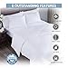 puredown® Lightweight Goose Feather Down Comforter Queen Size, White Duvet Insert Full for Warm Weather/Hot Sleeper(White, 88 * 88