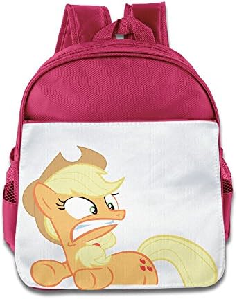 JXMD Custom Funny Horse Kids Children School Bagpack Bag For 1-6 Years Old Pink
