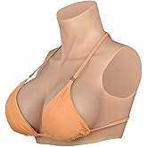 SILIFEELER Silicone Breastplate Fake Boobs D Cup Breast Plates Breast Forms for Transgender Cosplay Drag Queen Crossdresser