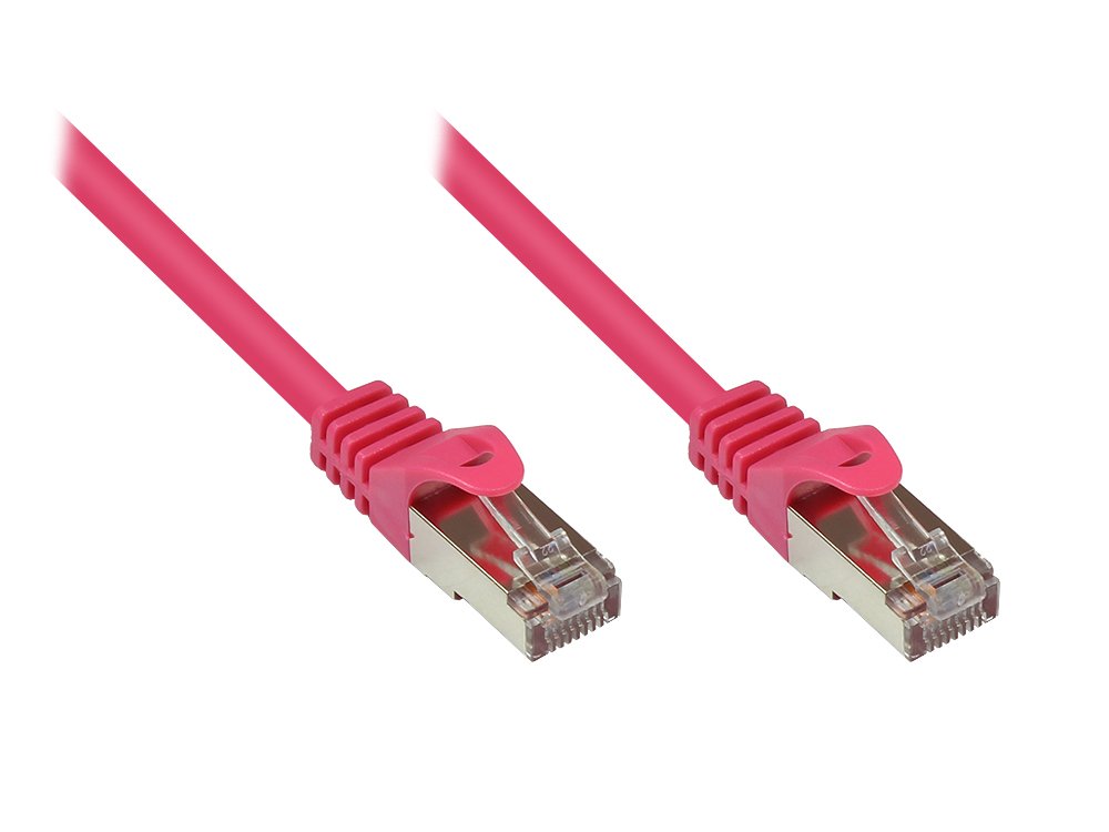 Alcasa 5m Cat5e - networking cables (RJ-45, RJ-45, Male/Male, Cat5e, SF/UTP (S-FTP), Magenta)