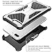 i-Blason iPhone 7 Plus Case, iPhone 8 Plus Case, Transformer Kickstand Apple iPhone 7 Plus/iPhone 8 Plus Heavy Duty Dual Layer Combo Holster Cover case with Locking Belt Swivel Clip (White)