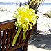 Yellow Pull Bows with Tails - 8