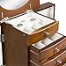 Best Choice Products Handcrafted Wooden Jewelry Box Organizer Wood Armoire Cabinet Storage Chest