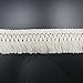 Trimscraft 1-1/2 Inches 4CM Wide Cotton Tassel Fringe in Beige Pack of 10 Yards