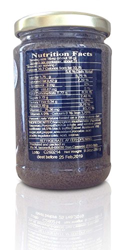 La Rustichella - Black Truffle Pate - Large (280 g, 9.9 oz) - Kosher, Gluten Free