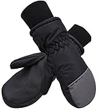 ANDORRA Boy's Thinsulate Water Resistant Ski Gloves w/ Long Snow Cuff