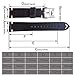 EACHE Leather Watch Bands 22mm For Men Vintage Watch Straps Dark Brown For Women Oil Wax Leather Replacement Watchband