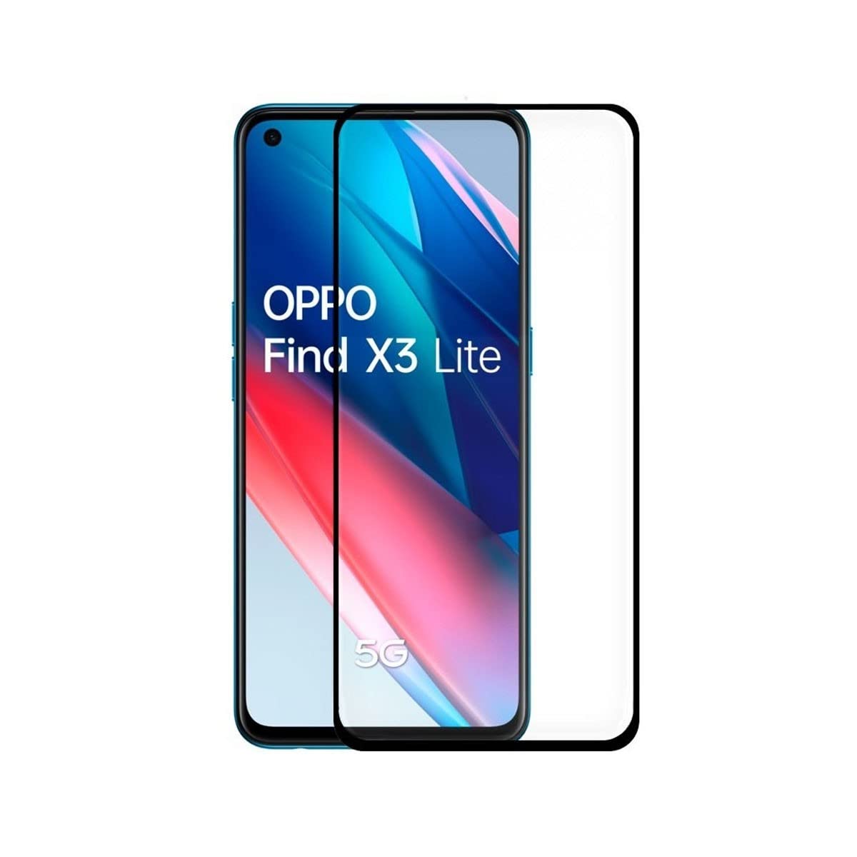 Cool Tempered Glass Screen Protector for Oppo Find X3 Lite (FULL 3D Black)