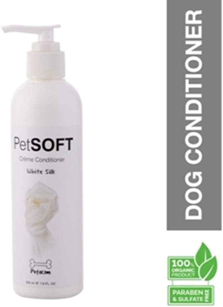 Petacom Petasoft Creme Conditioner, White Silk, 225 ml