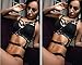 Women's Punk Waist Belt Body Chain Faux Leather Harness Adjustable with Buckles and O-Rings(LB-27)