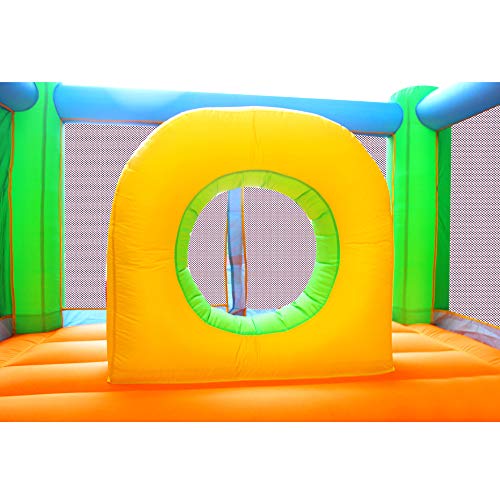 RETRO JUMP Inflatable Bounce House Slides Moonwalk Castle Kids Bouncy Playhouse for Birthday Party Gift with Blower