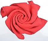 SINLAND Microfiber Hair Drying Towel Waffle Weave Towel Extra Large Hand Towels 20InchX40Inch Amaranth