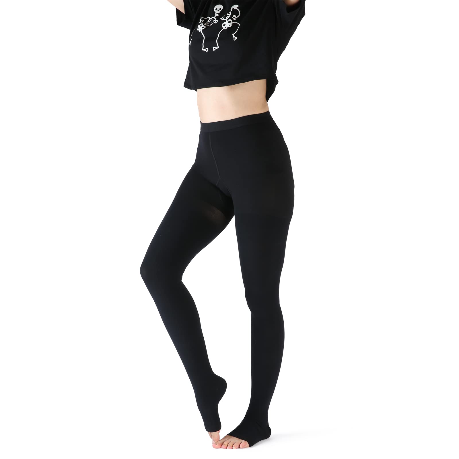 VARCOH Compression Socks for Women,Tights For Men & Women, Compression Stocking Best for DVT, Maternity, Pregnancy, Varicose Veins, Relief Shin Splints, Edema (M,Black)