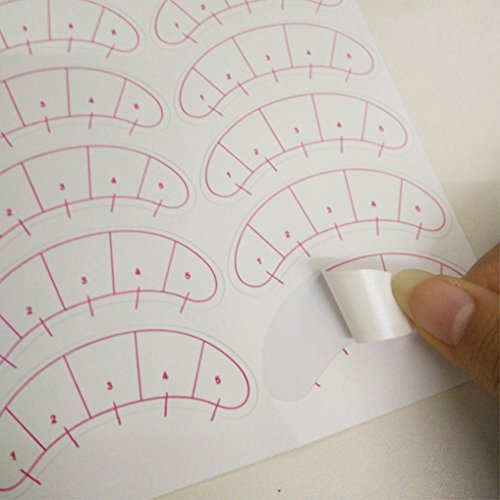 Alonea 140 Pcs Eyelash Extension Fabrics Pads Stickers Patches Adhesive Tape Tool (White)